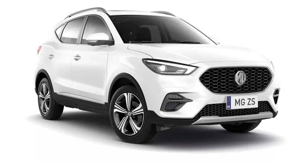 MG ZS Bianca vista frontale